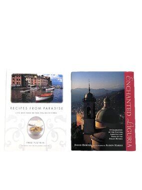 Italian Riviera Cookbooks Lot 2 HB Italian Liguria Recipes From Paradise